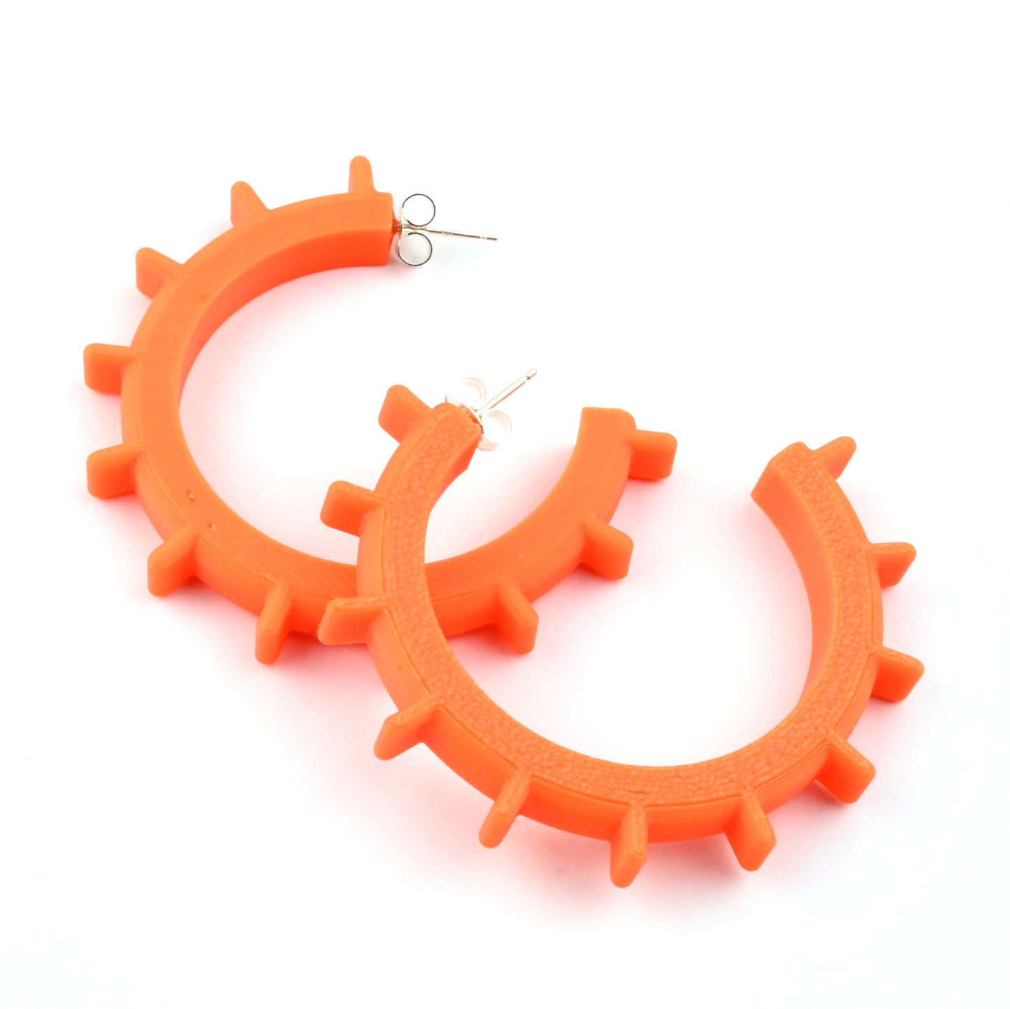 Axis Architectural Hoop Earrings - Medium